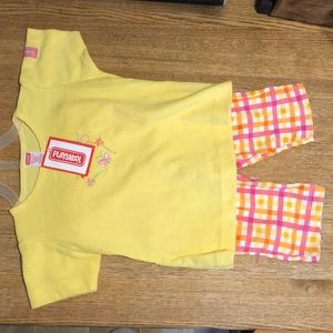 NWT Vintage Playskool 4T Shirt With Capri Pants